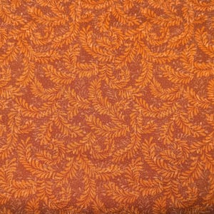 Rusty Brown Leaf Cotton Fabric, Benartex ( by Half Yard)
