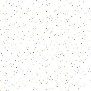 Rainbow Blossoms Cotton Fabric, Bud Flowers on White fabric ,Riley Blake, by the Half Yard,Continuous Cuts, Home Decor ,Quilting