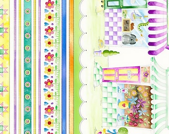 Quiltshoprand Tijdloze schat Decoratieve streep katoen, print, woondecoratie quilten naaien