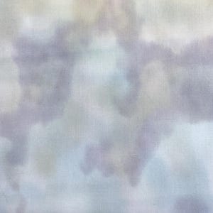 Tela de algodón jaspeada con efecto de acuarela, por media yarda, color azul huevo de petirrojo con morado y verde, tela para acolchado.