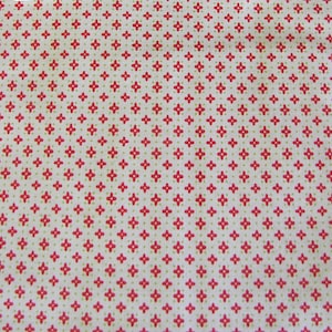 Tiny Red Floral Cotton Fabric, Moda,  by the HALF YARD ,Continuous Cuts, Home Decor ,Quilting , sewing,