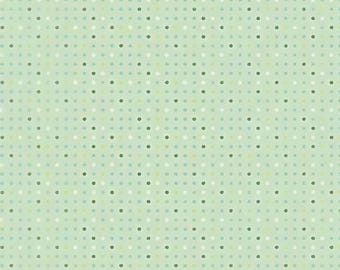 Green Tiny Dot Cotton Fabric – Sewing, Quilting, Home Decor Blender, by the half yard