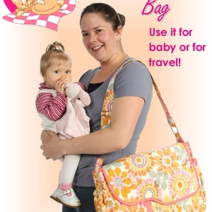 Me & My Baby Diaper Bag Pattern, AmongBrendasQuilts,