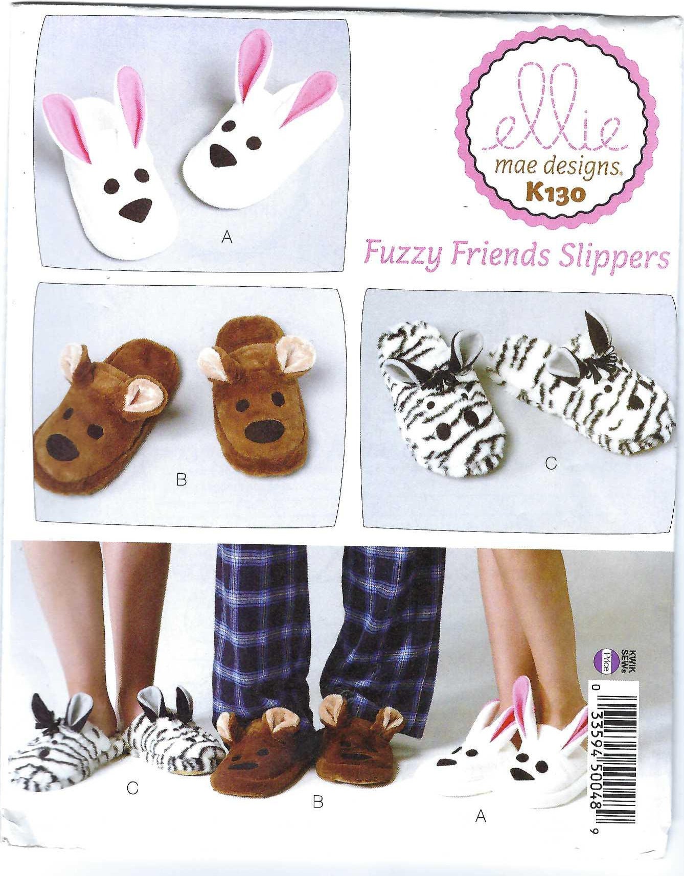 Sewing Diy Faux Fur Slides Sleepy Slippers- Slipper Sock Pattern
