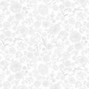 Botanica Cloud Floral Cotton Fabric – Amanda Murphy, Quilting, Home Decor (Half Yard)
