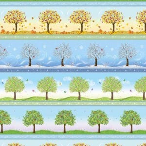Sew a Season Stripe Cotton Fabric HALF YARD - Timeless Treasure  ,Quilting , sewing, Towels, Continuous Cuts,