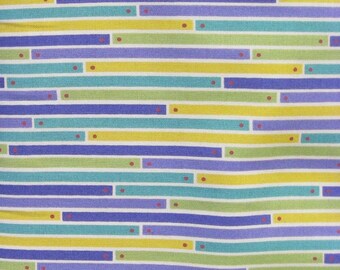 Purple Stripe Cotton Fabric, Andover Plank Stripes, Quilting Sewing, by Half Yard