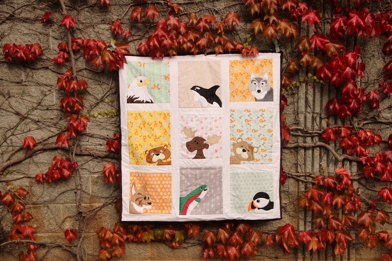 Mckay Pattern Adorable Critters Faces Quilt Pattern- Over the Mountains Denali ...