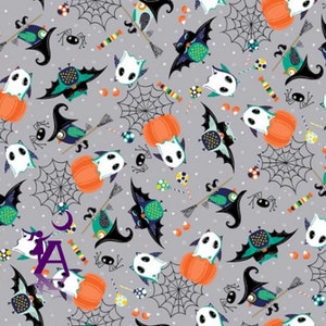 Cuddle Halloween Minky Fabric-  Cuddle/Minky Fabric-  Boo Whoo Digital Cuddle,  Shannon  - By the Yard,
