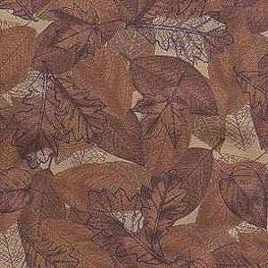 Brown Fall Leaf Cotton fabric , Timeless Treasure, by the HALF YARD ,Continuous Cuts, Home Decor ,Quilting , sewing,