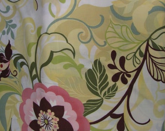 Yellow Floral Quilters Cotton Fabric , Moda, 1605013, by the yard, Funky Dory