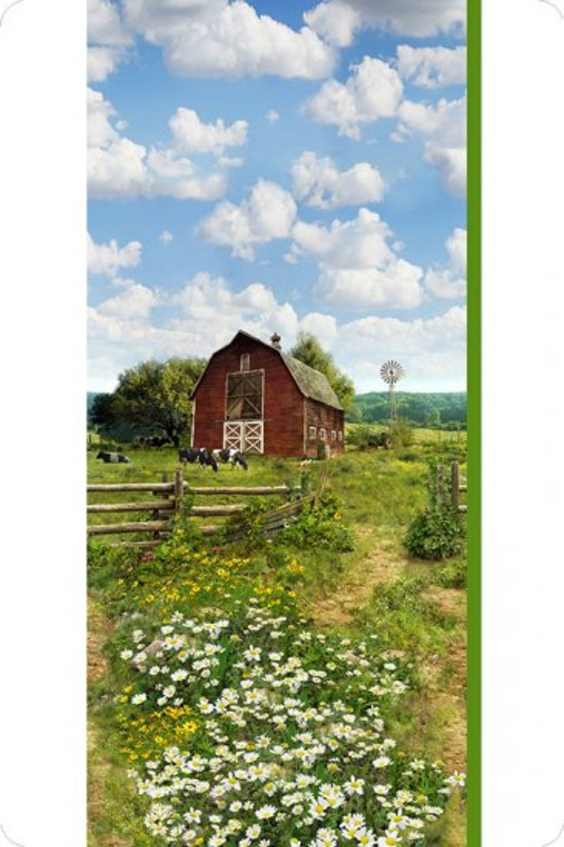 Hoffman Farm Digital Cuddle,Panel Green 29 x 5860