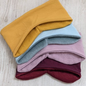 Winterhoofdband oorbeschermers hoofdband met gehoorbescherming dames meisjes kinderen haarband maat 42-56 cm met gehoorbescherming diverse kleuren warm