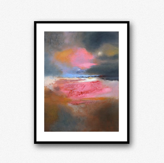 Oil Hand Painting Original Painting Abstract Sunset Coastal Etsy