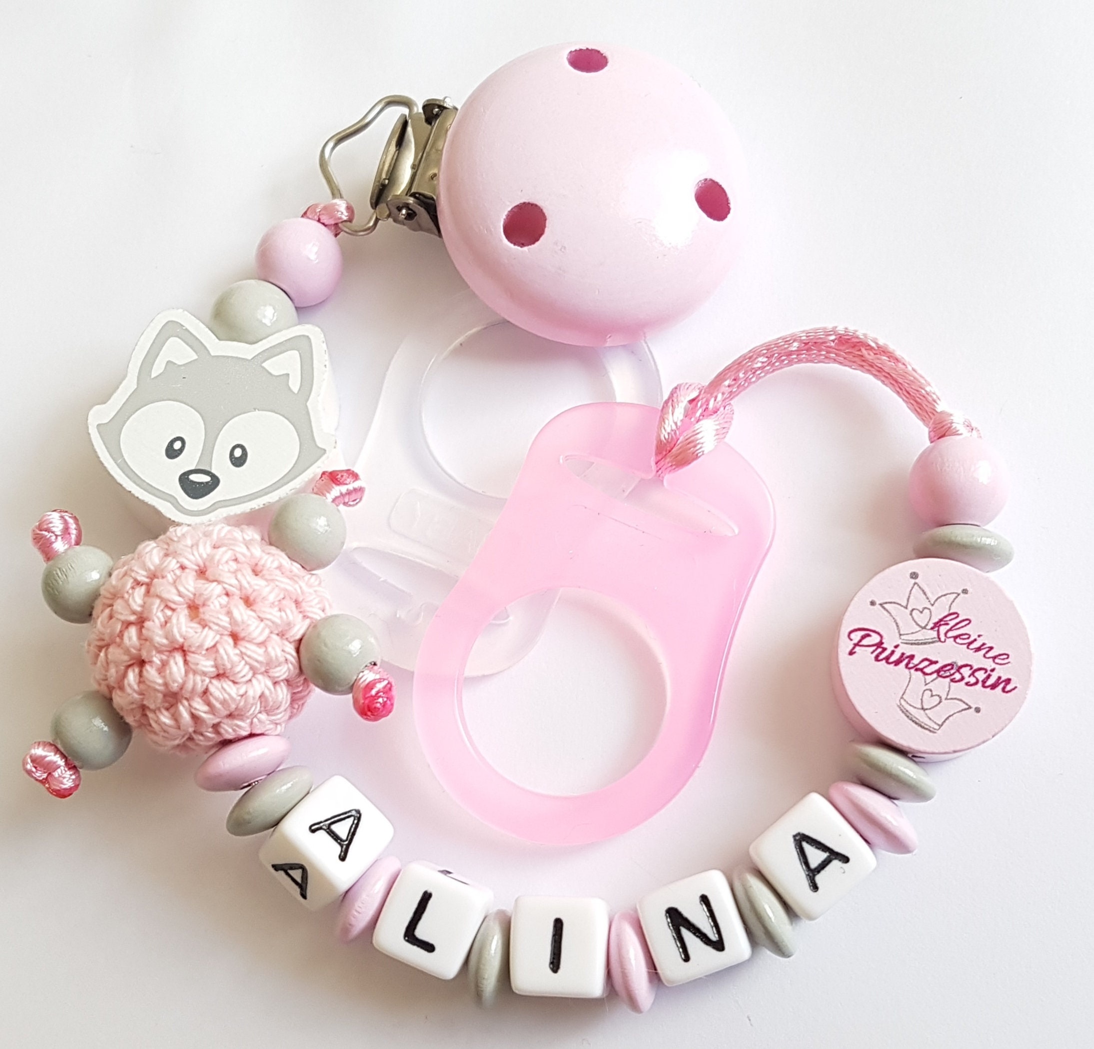 Pacifier chain with name Etsy