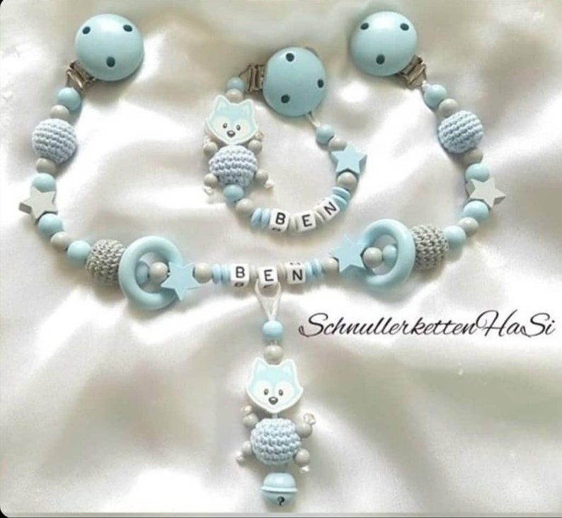 stroller chain+pacifier chain set