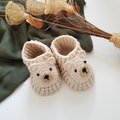 Knitted baby shoes 0-6 months | Newborn shoes | Baby socks product logo
