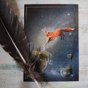 Carte postale "faire une pause" - renard