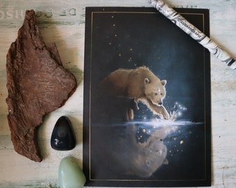 Postkarte "Das alte Leben" - Bären im Sternenlicht