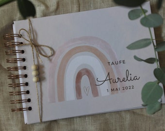 Guest book for baptism, personalized