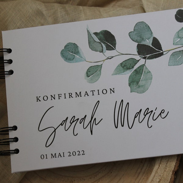 Gästebuch zur Konfirmation/Kommunion, personalisiert