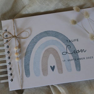 Guest book for baptism, personalized