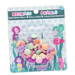 Meerjungfrauen DIY Perlenset zum Basteln, Mitgebsel für den Mädchengeburtstag, Meerjungfrauenparty, Mitbringsel für Mädchen