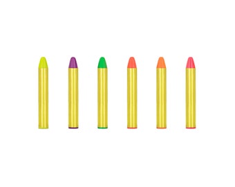 Schminkstifte für Kinder in Neon, Neon Schminke für Kinder, Karnevalschminke für den perfekten Neon Look, Schminke für Fasching