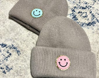 Gorro acogedor con emoticoncito de moda, gorro feliz para adultos, accesorios con emoticoncito *ENVÍO GRATIS*