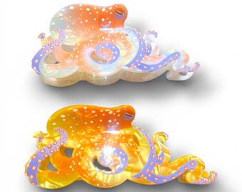 Pasador de pelo de pulpo en dos colores, pasador de pelo de pulpo, pinza para el pelo 12 cm