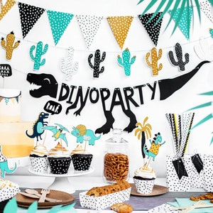 Dinoparty Deko für den Kindergeburtstag, Alles für Deine Dinosaurier Geburtstagsparty in einer Box