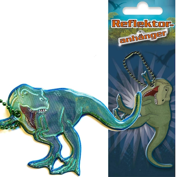 Dinosaurier reflektor, Mitgebsel für den Dinogeburtstag, Jungsgeburtstagsgeschenke leuchtet im Dunkeln, reflektiert