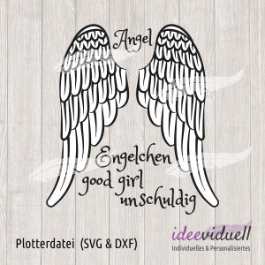 Angel Wings Angel Wings Traceur Fichier SVG DXF Télécharger