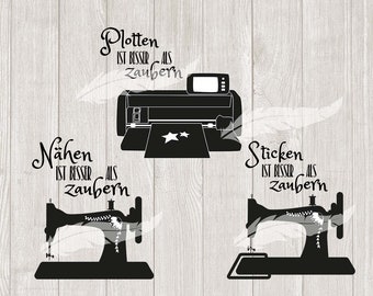 sew embroider plot better than magic Plotter file SVG DXF Download