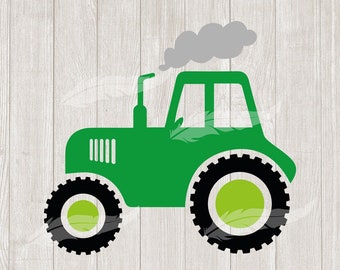 Traktor Trekker Bauernhof Plotterdatei SVG DXF Download