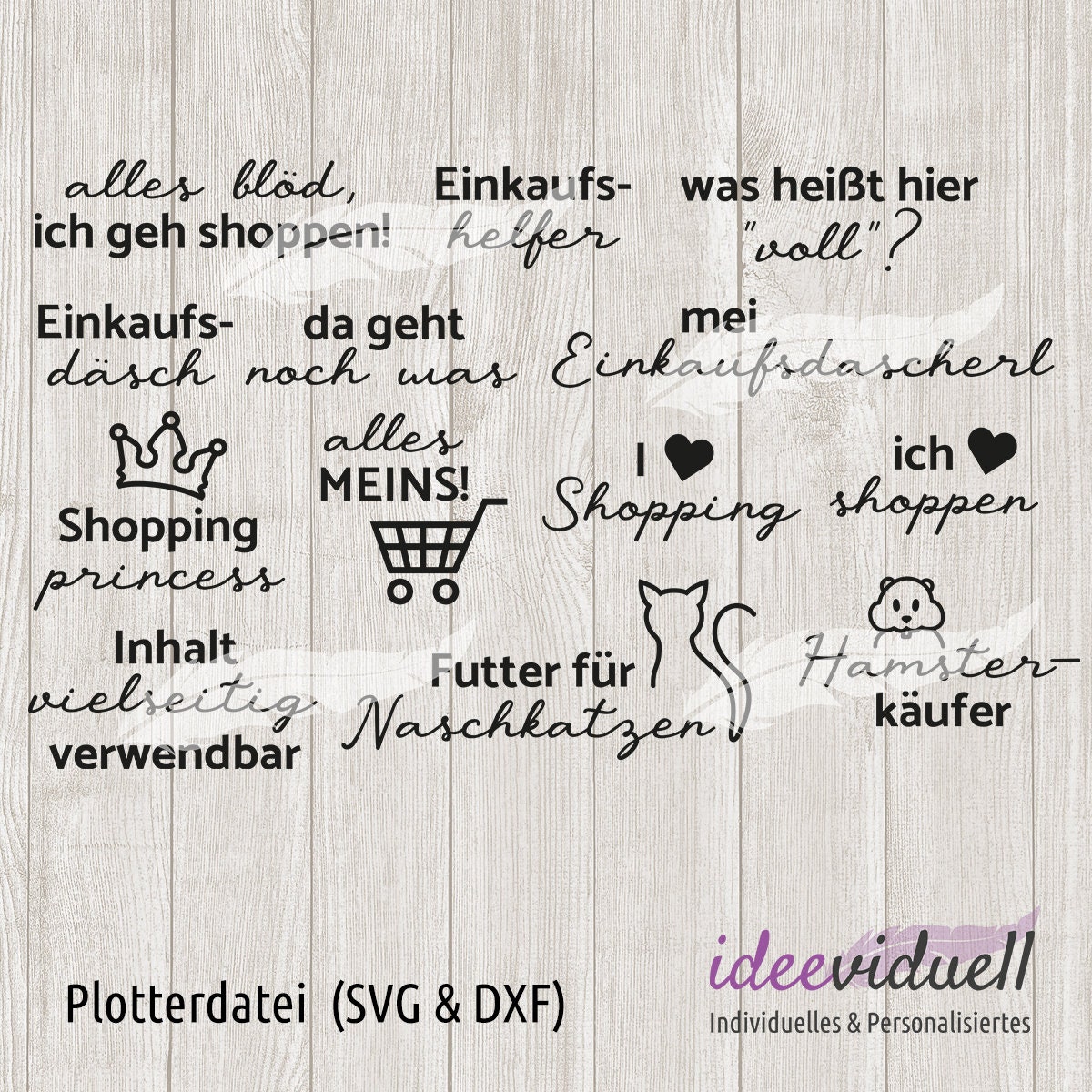 Einkaufssprüche Einkaufen Shopping Sprüche Spruch Schriftzüge Etsy.de