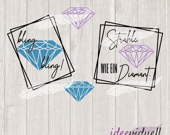 Diamant Plotterdatei SVG DXF Download