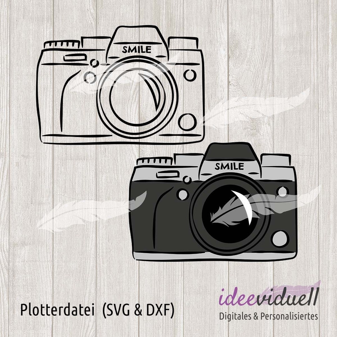 Camera Camera Photo Plotter File SVG DXF Download - Etsy