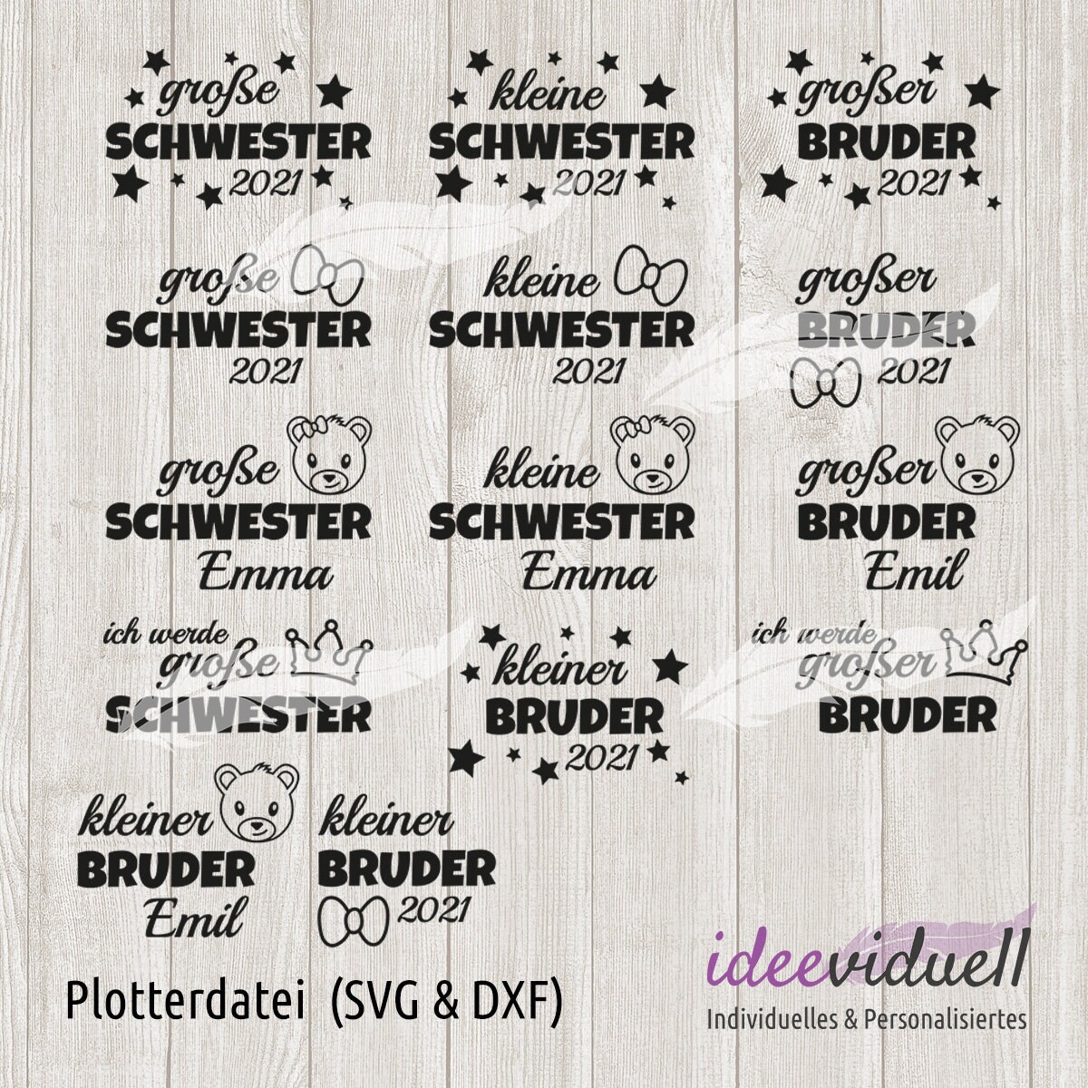 Bruder Schwester großer kleiner große kleine Geschwister Etsy