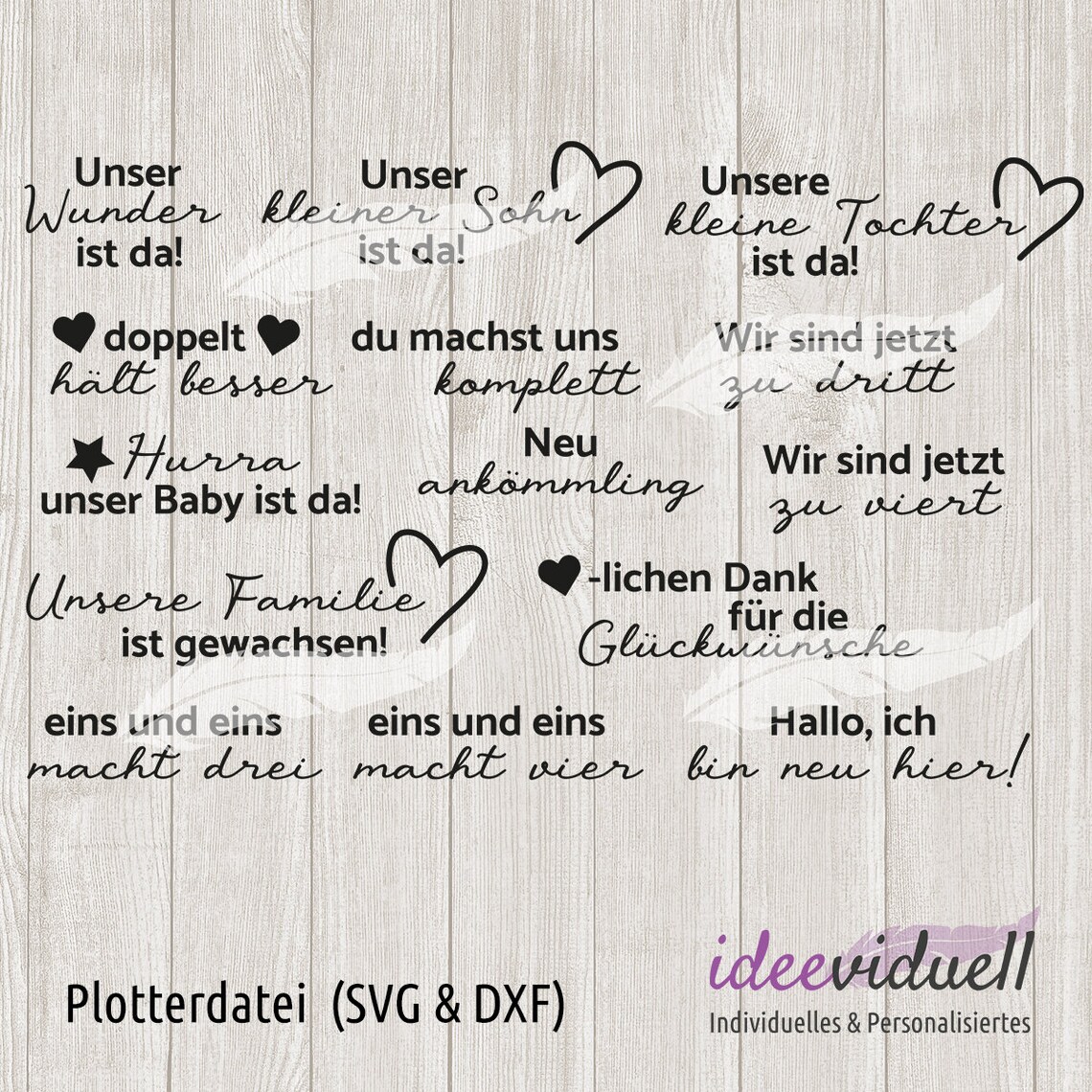 Glückwünsche zur Geburt des 2. Kindes