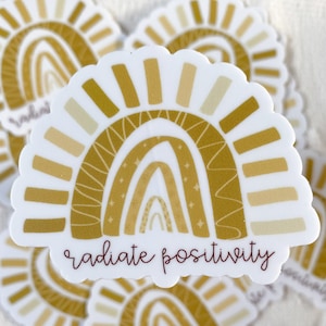 Radiate Positivity Rainbow Sticker