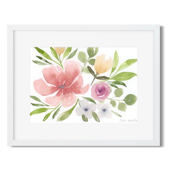 Simple Floral Canvas Painting
