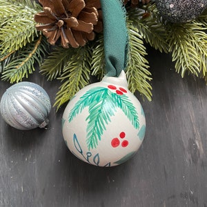 Hand-Painted Ceramic Christmas Ornament
