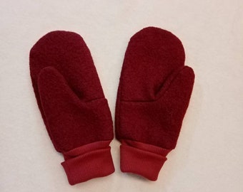 Wollwalk Handschuhe für Erwachsene aus 100% Wolle, mit  Baumwollsweat gefüttert Gr: S ;M; L; XL