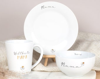 Porcelain crockery set Mama