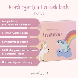 Kindergarten Freundebuch Einhorn afbeelding 3