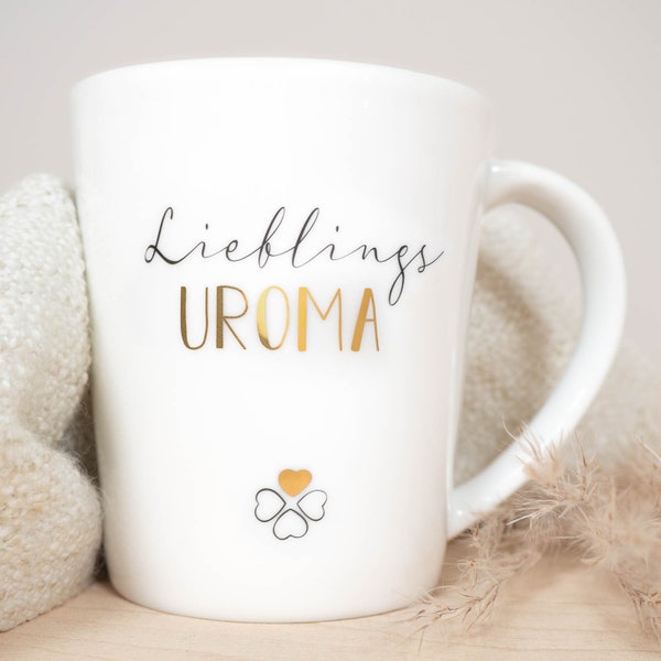 Porzellan Becher "Lieblings Uroma"