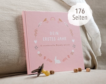 Babytagebuch „Mein erstes Lebensjahr" Blumen