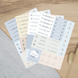 Sticker Set "Schwangerschaft" - Blau