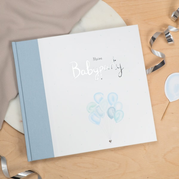 Guestbook "My BabyParty" blue